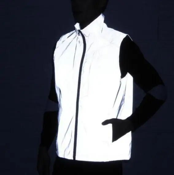 Fully Reflective Vest Nightclub Dance Night Men Spring Outdoor Tops