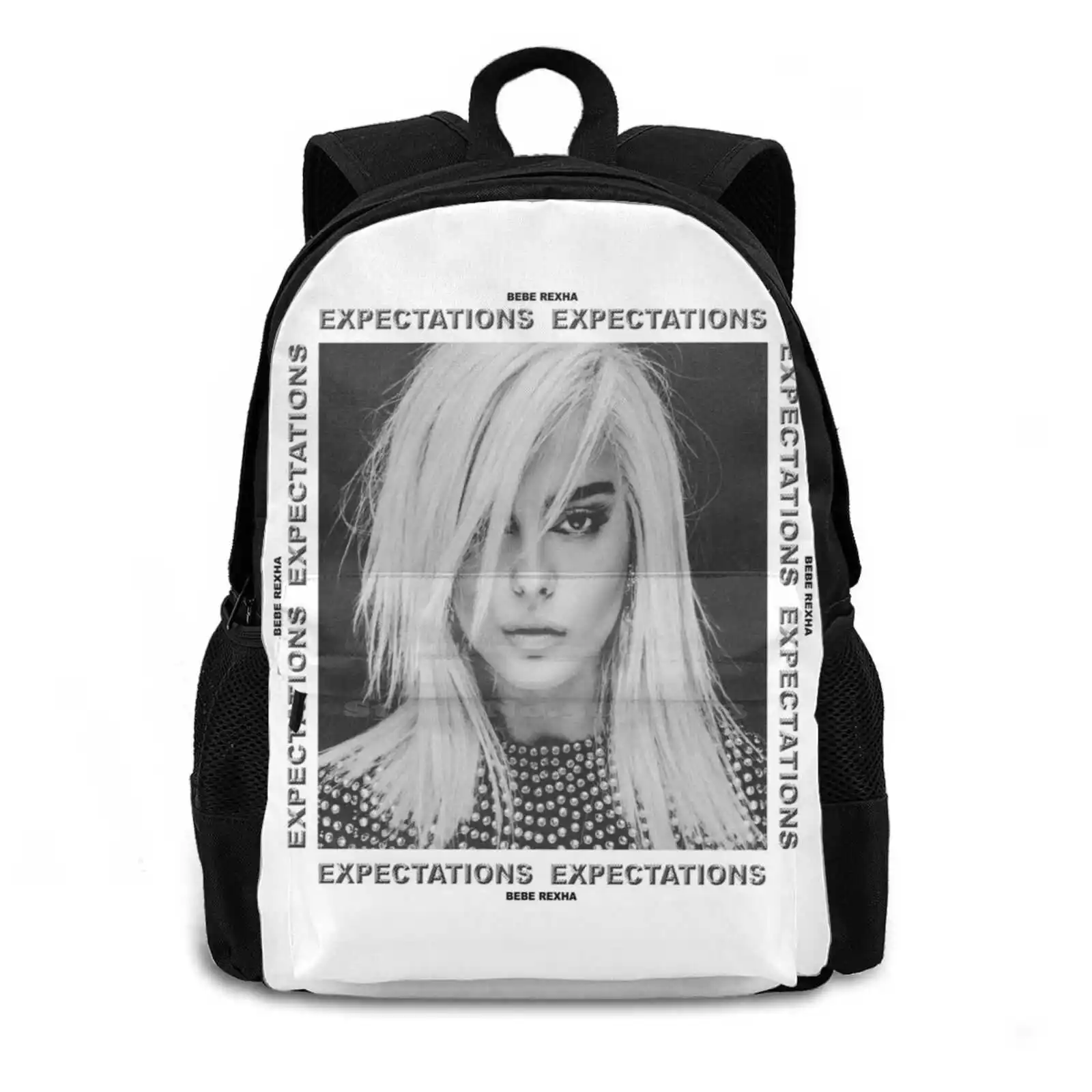 - Expectations ( White Border ) School Bags For Teenage Girls Laptop Travel Bags Expectations White