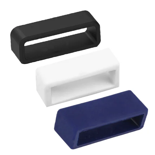 Imagen 2 del producto 3 uds correas de reloj 12 14 16 18 20 22 24 26 28 30mm anillo de bucle de correa correas de reloj de goma de silicona accesorios soporte casillero