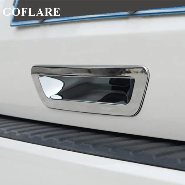 Chrome rear trunk Door Handle Bowl Cover Preotection Trim For Ford Ranger Everest Endeavour Wildtrak T6 T7 Raider Accessories