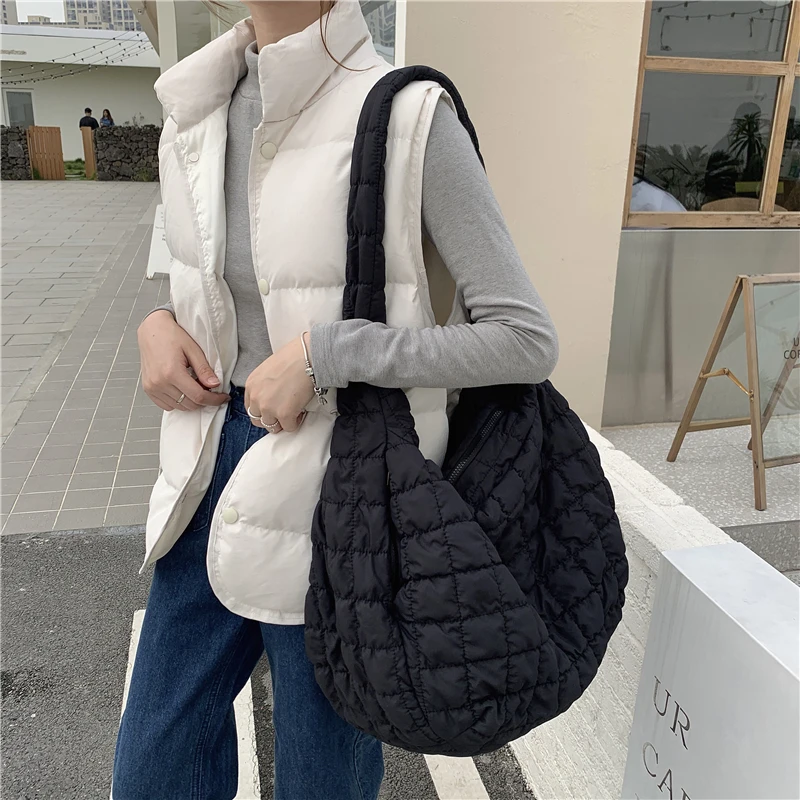 Inverno moda feminina grande bolsa de ombro grande capacidade das senhoras retro xadrez sacos do mensageiro feminino meninas macio ocasional tote bolsas