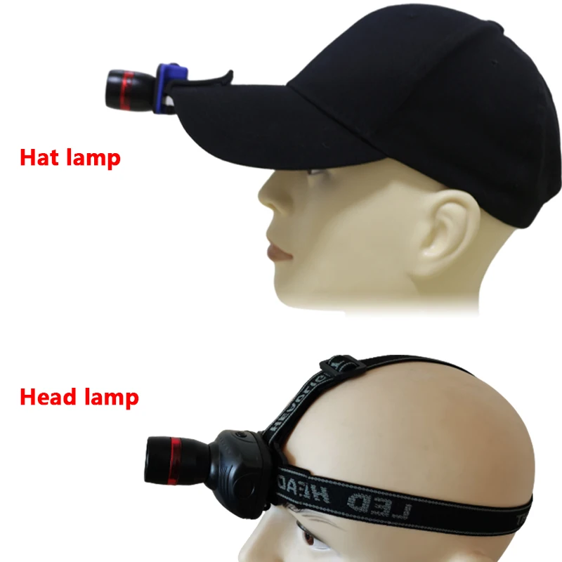 Head Hat Lamp Waterproof Strong 2000Lumen XP-E Q5 LED Rechargeable Lamp Headlight Riding Headlamp Flashlight Cap Light