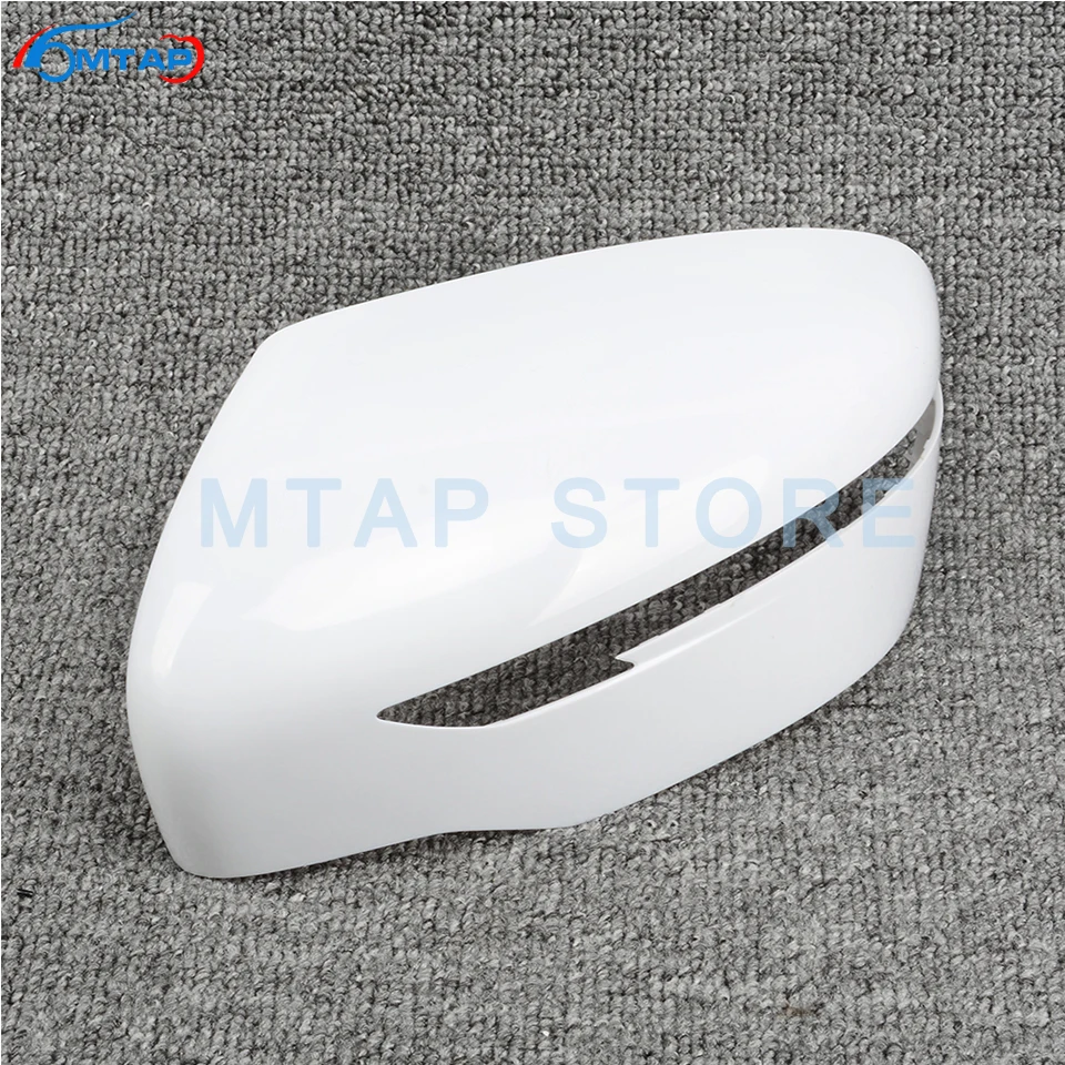 MTAP Exterior Rearview Side Mirror Cover For NISSAN X-TRAIL 2014-2017 Qashqai 2016 2017 None Painted