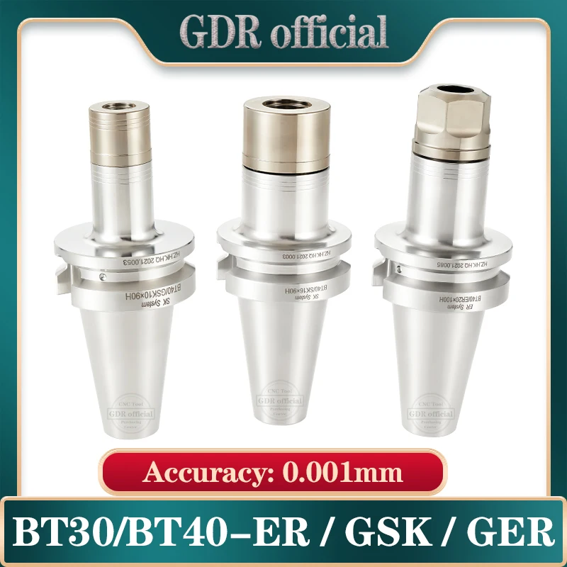 GDR BT30 BT40 ER ER16 ER20 ER25 ER32 ER40 BT40 GSK GER SK10 SK16 stainless steel tool holder rustless bracket tool chuck Collet