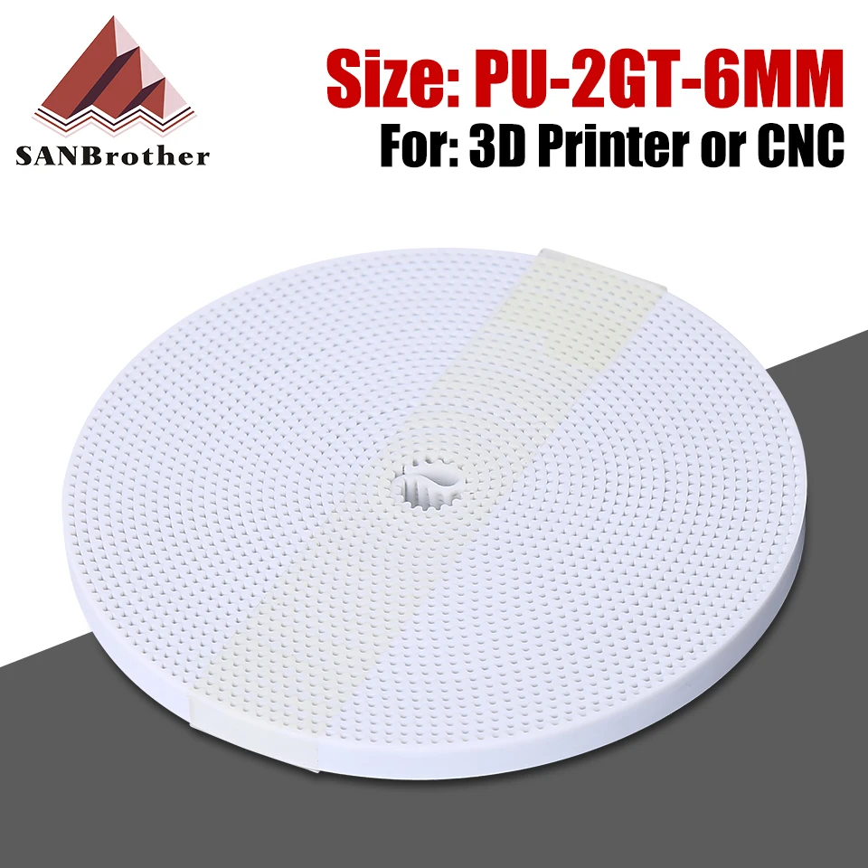 

Ремень ГРМ полиуретан со стальным сердечником GT2 2GT, ширина 6 мм, ширина 2 м, 3 м, 5 м в упаковке для 3D-принтера