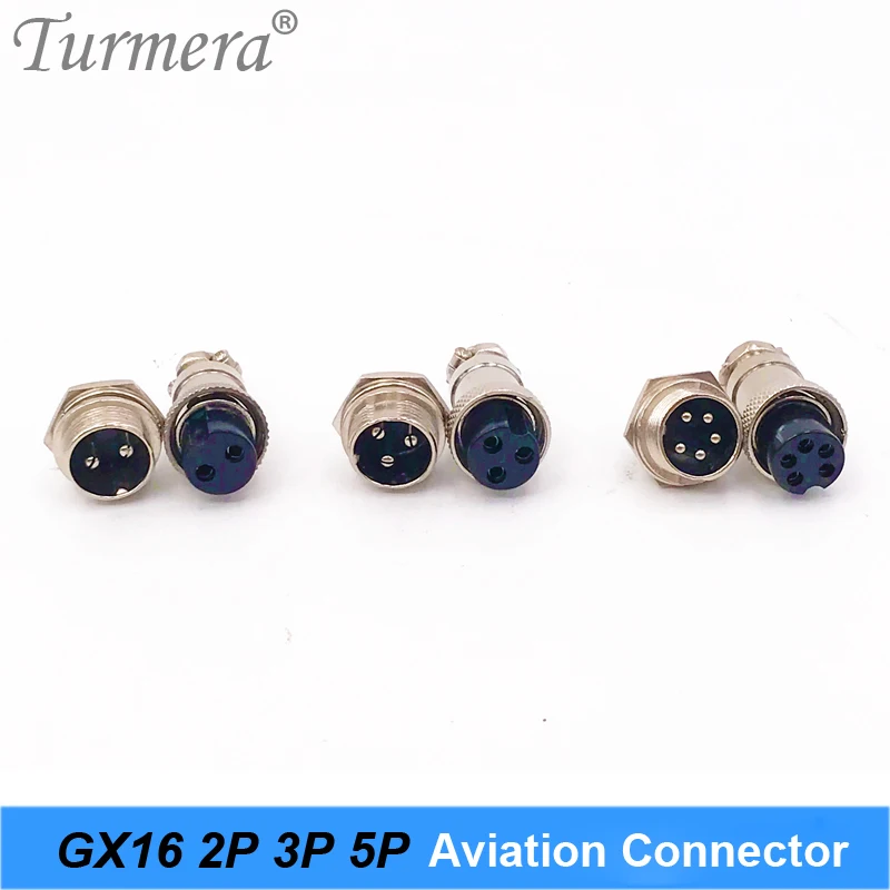 Turmer gx16-航空プラグ,充電器付き,オスと女性用,2-3-5p,e-スクーター,電気自動車用コネクタ