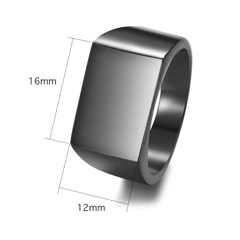 Personalized French ROCK Star Johnny Hallyday Photo Engraved Stainless Steel Ring for Fans Anniversary Ring Gift for Men SL-101