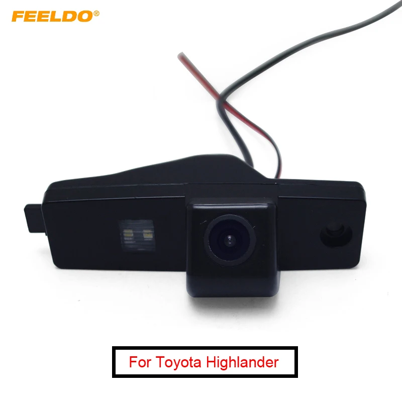 

FEELDO 1Set Special Car Unibody CCD Backup Rear View Camera For Toyota Highlander HD Reversing Park Camera #FD-3029