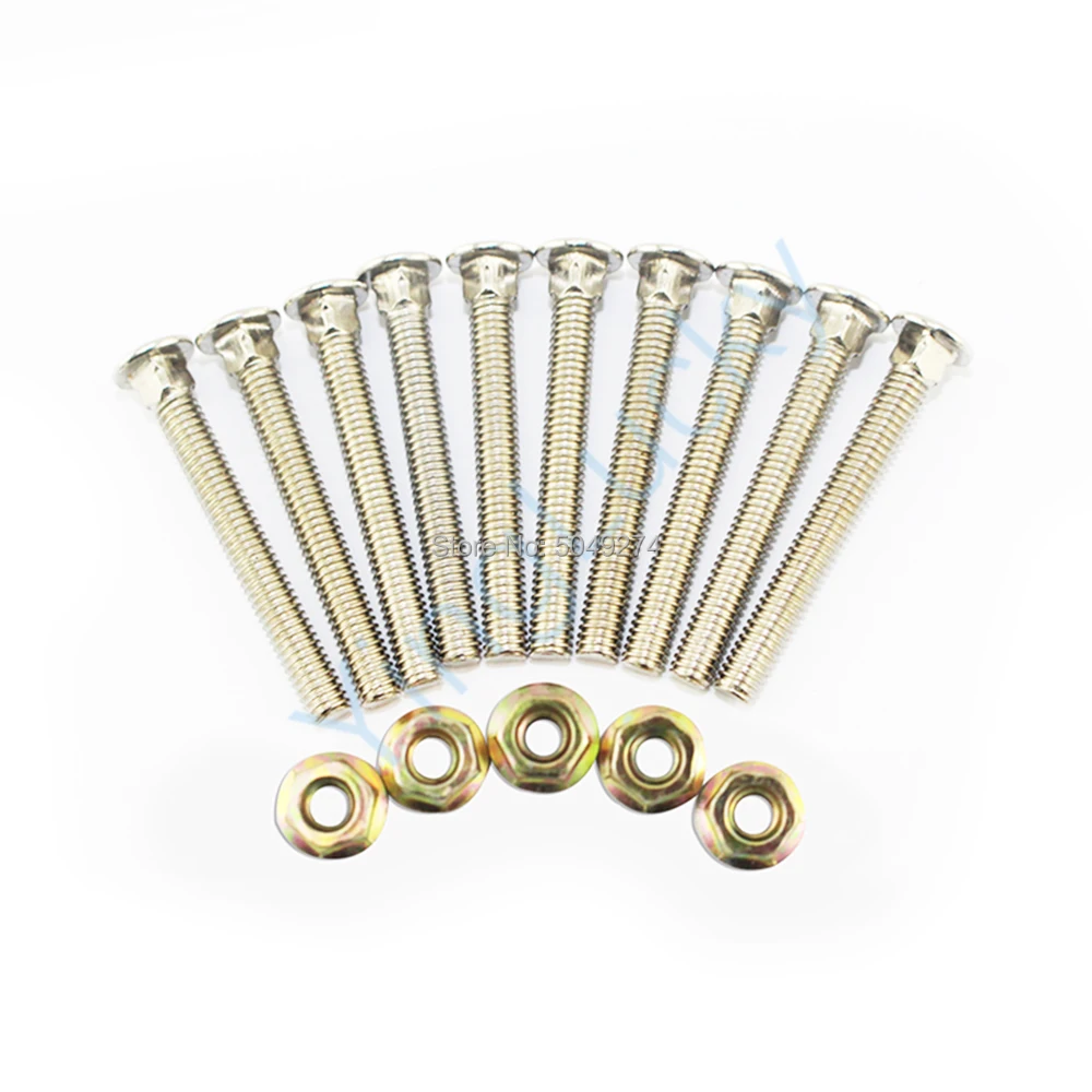100 pcs Bolt Fixed Screws And Nuts For Coin Dispensers Token Selecter Arcade Machine Console Joystick Game Box