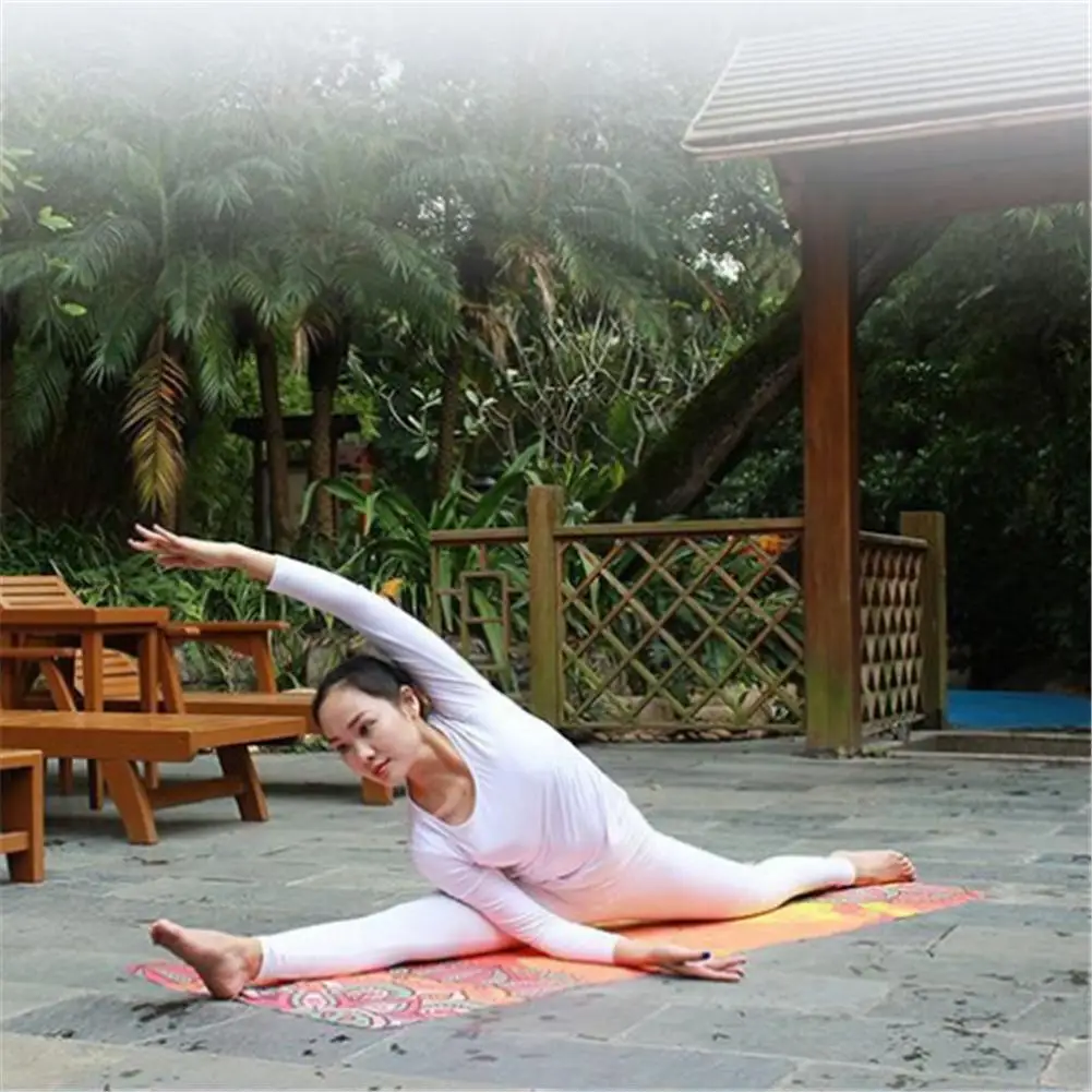 183x63cm Classic Mandola Yoga Towel Diamond Texture Non-slip Towel Pilates Cover Fitness Yoga Blanket Portable Travel Yoga Mat