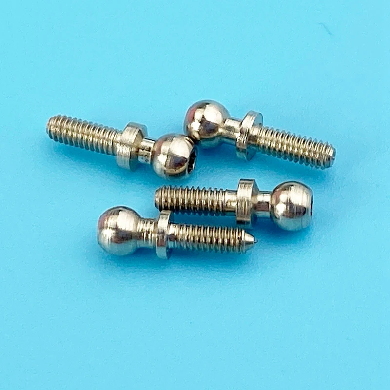 4Pcs Metal Ball Head Screw Kits K989-10 for Wltoys K969 K979 K989 K999 P929 P939 284131 1/28 RC Car Spare Parts