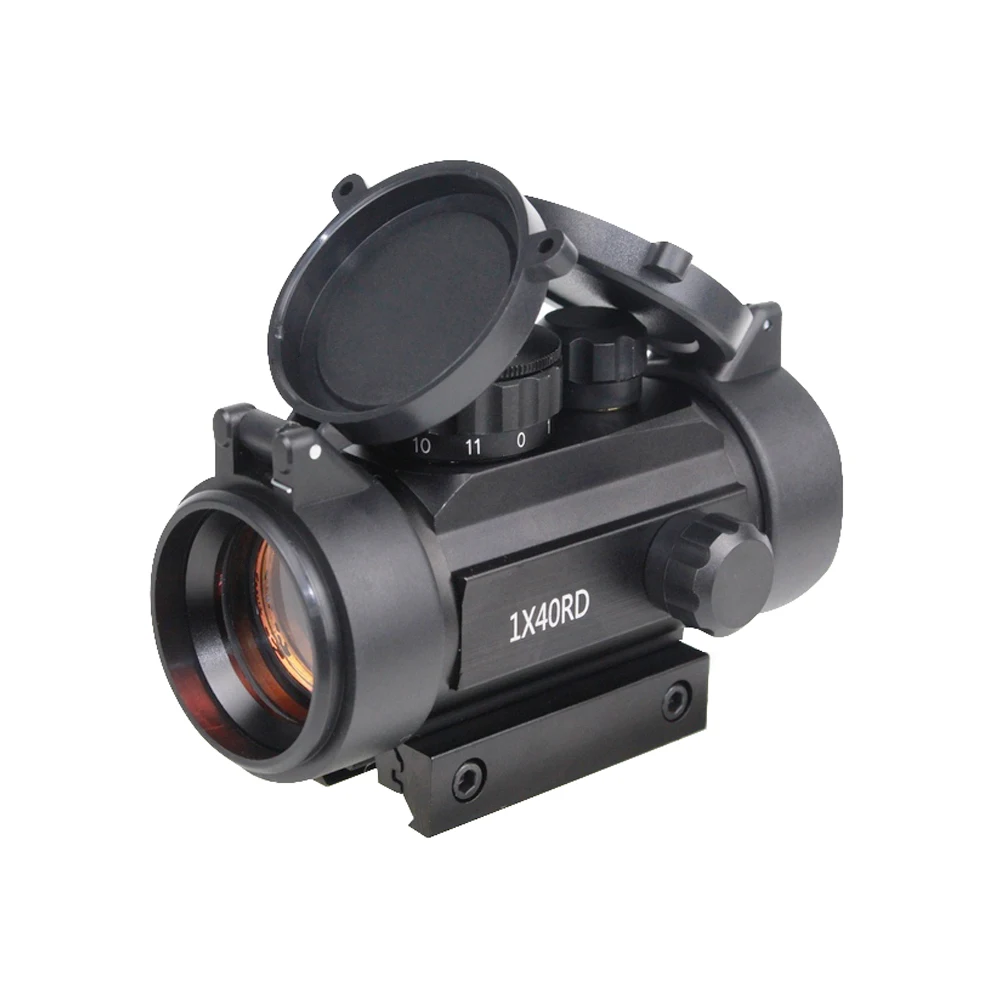 Tactical Red Dot 1X40RD Optische Sight 11/20Mm Mounts Riflescope Aim Punt Tactical Rifle Scope En Chasse Telescoop