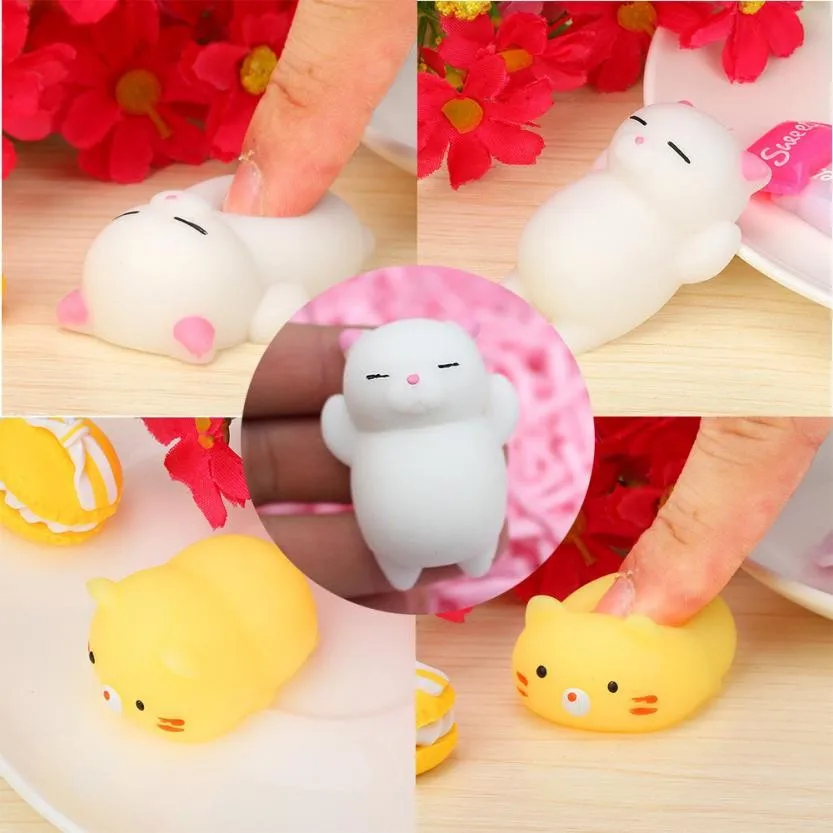 Molle sveglio Animale Squishy Giocattolo Divertente Estrusione Mochi In Aumento Antistress Abreagire Palla Morbida Appiccicoso Giocattoli Svegli del Regalo di Vendita Superiore