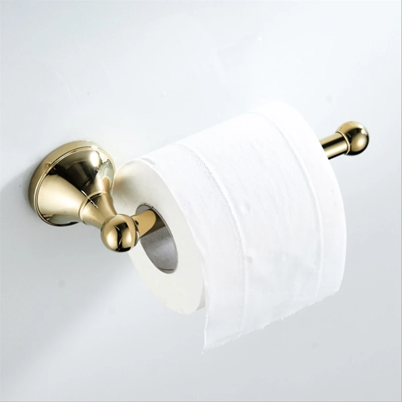 Toilet Paper Holder Black/Gold/Antique toilet Roll Paper Holder Bathroom Accessories Wall Mounted