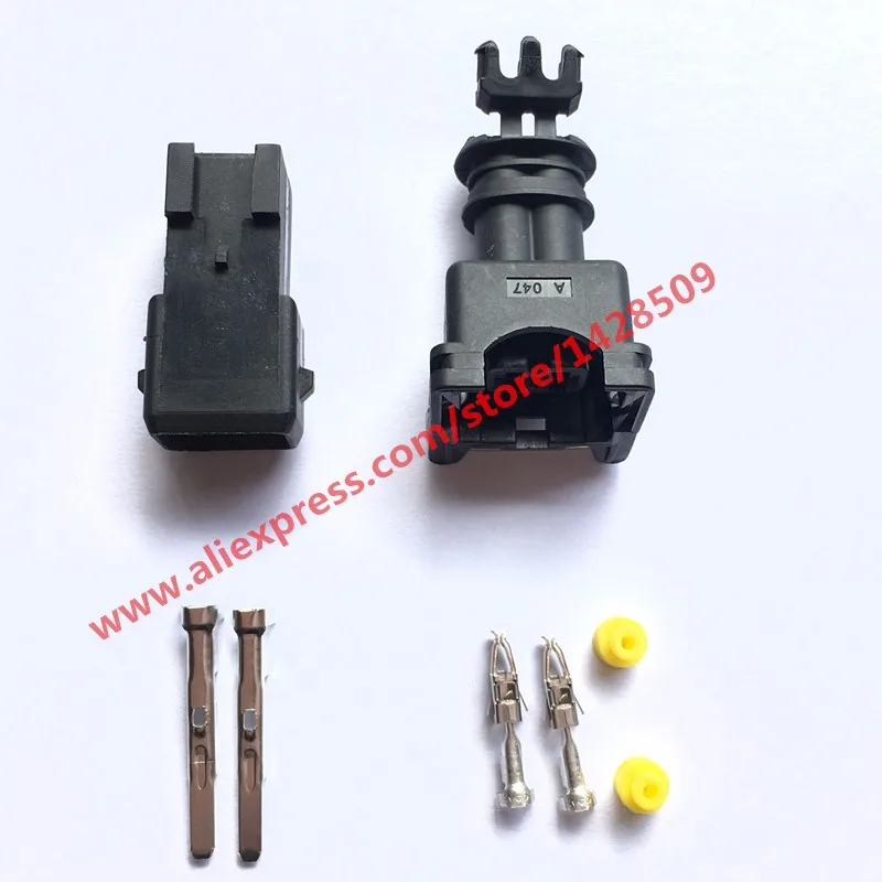 20 Set AMP Tyco JPT Style 3.5mm Series 2 Way Waterproof Female And Male Connector With Pins And Seal 282189-1 282762-1