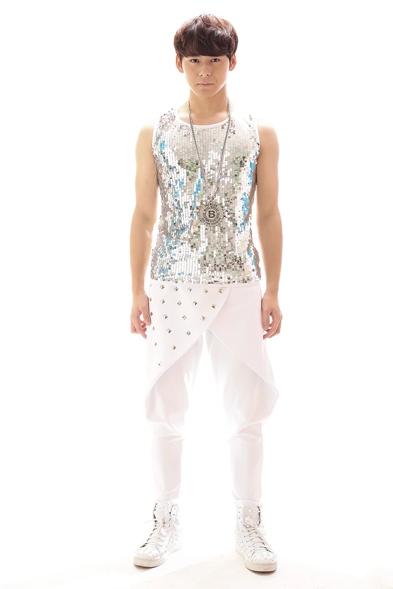 

Nightclub DJ personality men's harem pants hip-hop street dance harem pants fashion stage costumes men's harem pants