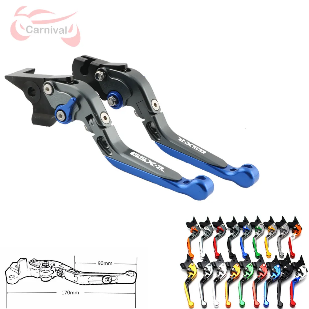 For SUZUKI GSXR GSX-R 600 750 1000 K1 K2 K3 K4 K5 K6 K7 K8 K9 Motorcycle Accessories CNC Adjustable Folding Brake Clutch Levers