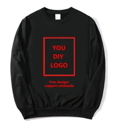 2021 Men/Women Custom hoodies DIY Text Logo Image Print Clothing Customized Sport Casual Sweatshirt Size XS-4XL