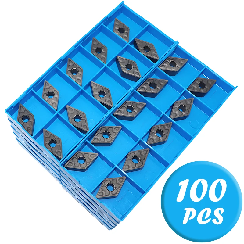 DNMG150608 TF IC908 Carbide Inserts 100PCS External Turning Tools DNMG 150608 Blade Lathe Metal Cutter Tool CNC Cutting Machine