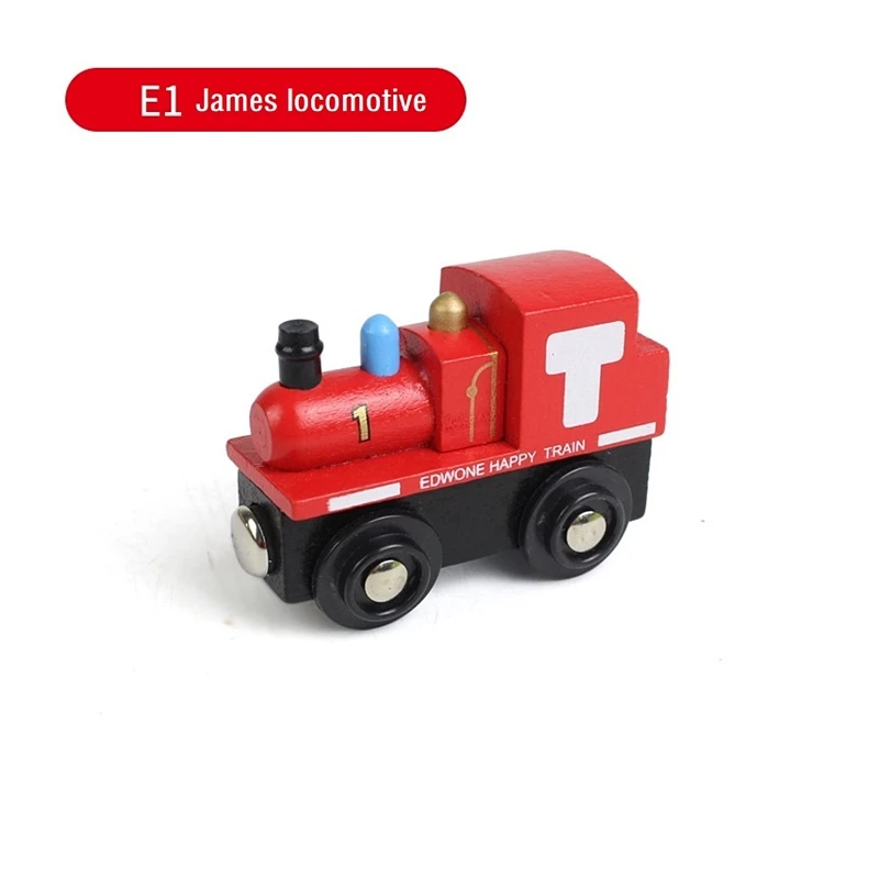 Children Toys Wooden Magnetic Train Car Locomotive Model Car Toy Brand Tracks Railway Locomotives Toys for Child Birthday Gift