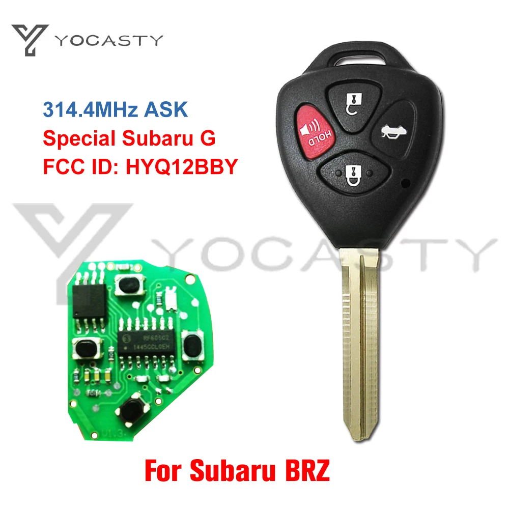 YOCASTY 314.3MHz Remote Car Key Fob For Scion Toyota 86 GT86 Subaru BRZ 2013 2014 2015 2016 2017 2018 Special Subaru HYQ12BBY