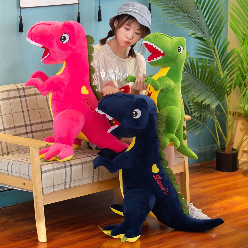 

lovely cartoon dinosaur plush toy soft doll throw pillow toy christmas gift h1365