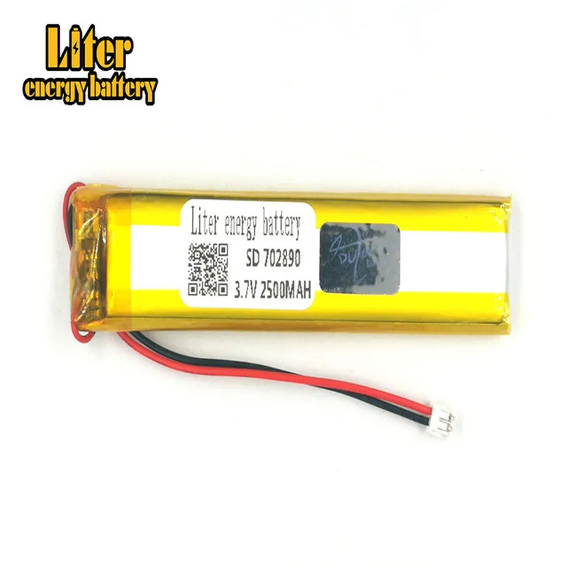 plug 1.5-2P 3.7 V 702890 703090 2800mah factory high quality lithium polymer li-ion rechargeable battery lipo battery