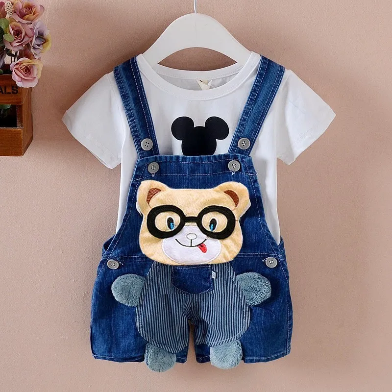 Baby Shorts Summer Baby Boys Trousers Children Pants 1-3 Years Litter Kids Denim Clothes Baby Jeans Overalls Boy One-piece