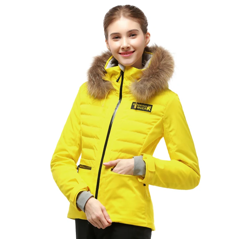 RUNNING RIVER Brand women High Quality Ski Jacket Winter Warm Hooded Sports Jackets Professional Outdoor ski suit #A9001 B7081