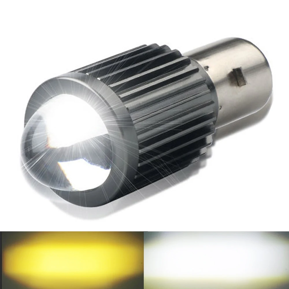 1PCS H6 BA20D LED Motorcycle Headlight Bulbs 10000LM 3570 CSP Len White to Yellow Hi/Lo Beam H4 Led Moto Lamp Scooter Bulbs 12V