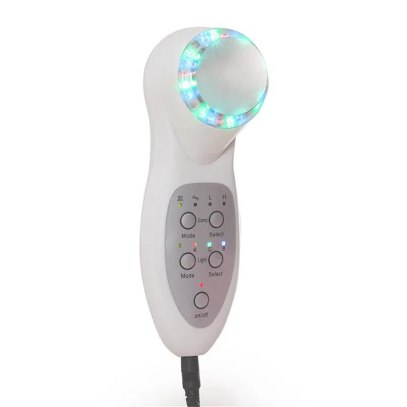 Limpiador ultrasónico de fotones LED, instrumento de belleza Facial, cuidado diario, eliminador de arrugas faciales, dispositivo de limpieza de poros