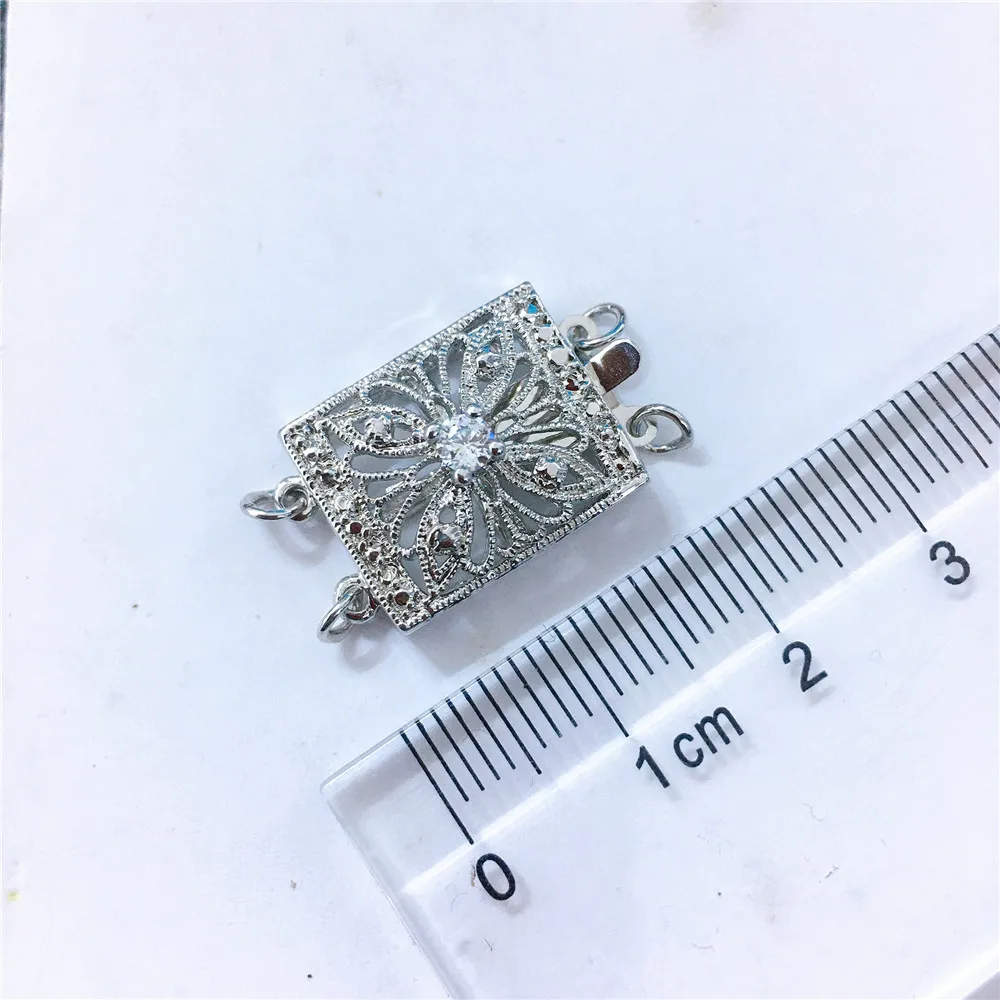 Wholesale DIY Natural Stones Beads Jewelry Making Accessories Silver/Gold Metal Connector Clasps Findings