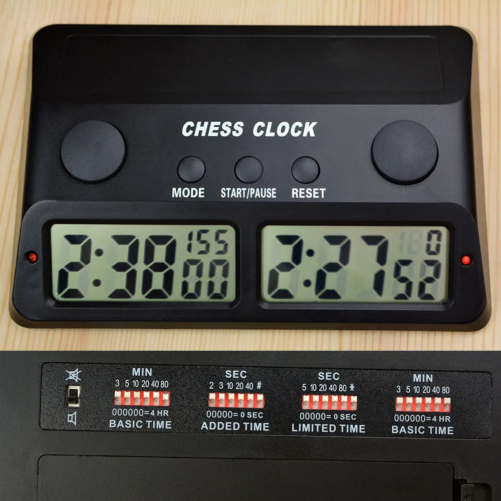 Electronic Chess Clock Timer Digital Master Tournament 3 In 1 For Chinese Chess I GO Game Sports Competition Count Up Down Timer