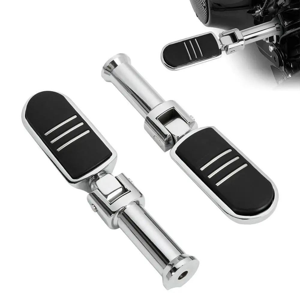 

Motorcycle Rear Passenger Footrest Brackets For Harley Softail Models 2018-2022 2019 chrome/black