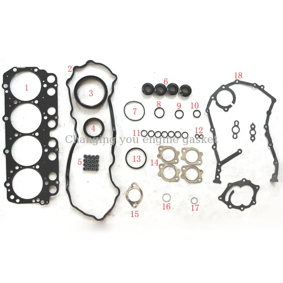 For TOYOTA DYNA Platform/Chassis 4.0 N04C-UL N04C-TQ N04C-UP N04C-UH Metal Diesel Engine Rebuild Engine Gasket 50428100