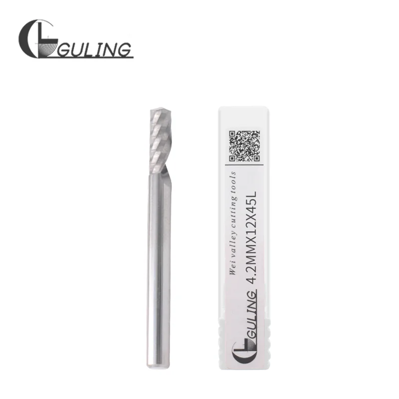 GULING 1PCS Tungsten Steel Single tooth Milling Cutter 3.175 4 6 8 10 12 High Precision mill cutters