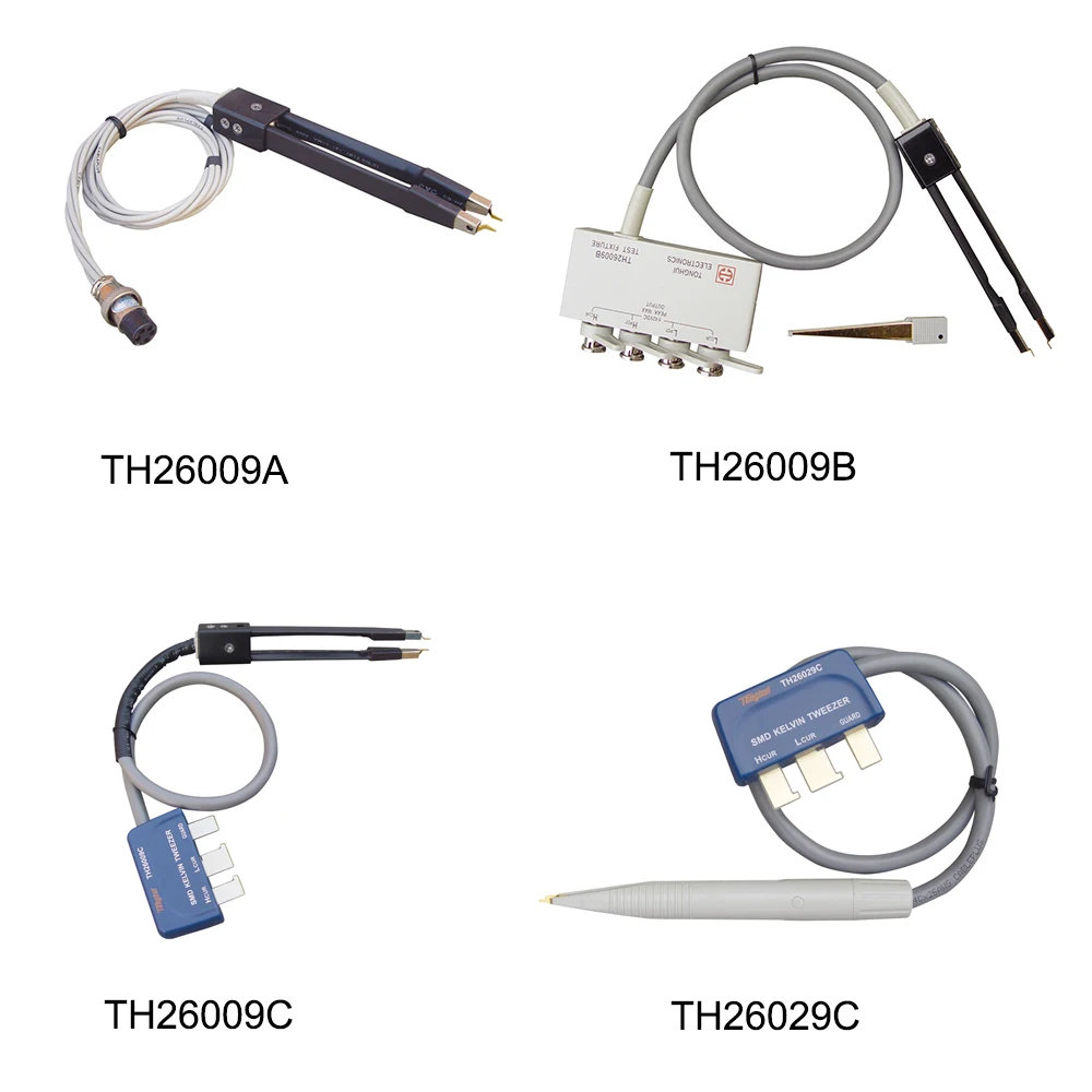 Tonghui TH26009A/TH26009B/TH26009C/TH26029C/TH26027AS/TH90003B/TH90003R LCR Meter Test Clip Fixture SMD Patch Tweezers