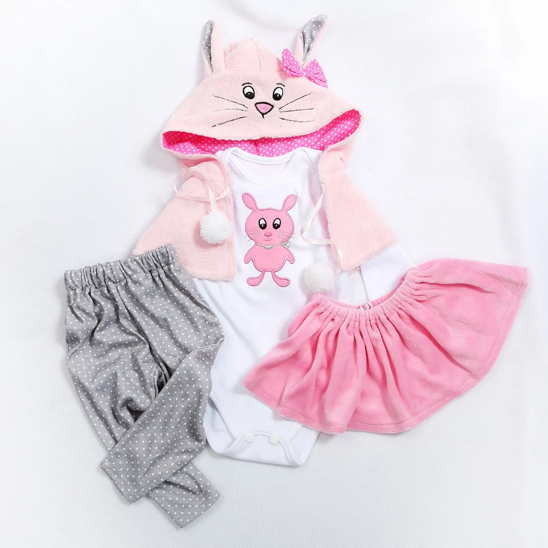 Conjuntos de roupas para silicone bebê boneca brinquedo da criança meninas 47cm 60cm bebes reborn menina menino menina boneca roupa brinquedo presentes para crianças