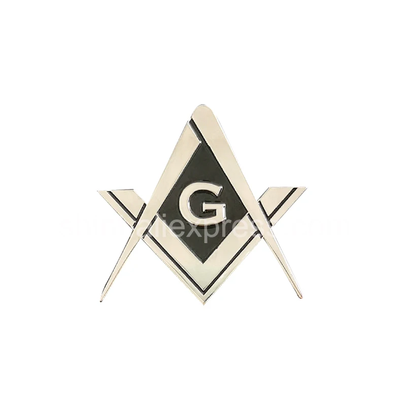 Freemason Masonic Car Emblem Stickers Metal G With Eagle Turtle Animal Royal Arch Past Master  Personality Knight Badge Business