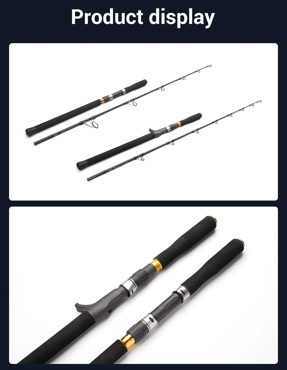 NOEBY-INFINITE Jigging-Angelruten, 1-teilige Fuji-Führung, MH-Köder, geeignet für Blackfin-Thunfisch, Angelrute, 1,68 m, 1,83 m, 120–500 g – Detail 14