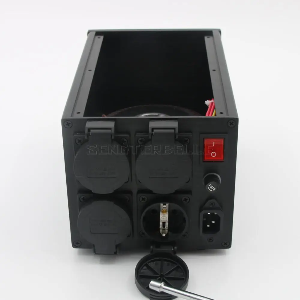 ST-500 500 ВА тороидальный сбалансированный изолирующий трансформатор 500 Вт процессор источника питания переменного тока 4 европейские розетки удлинитель европейского стандарта