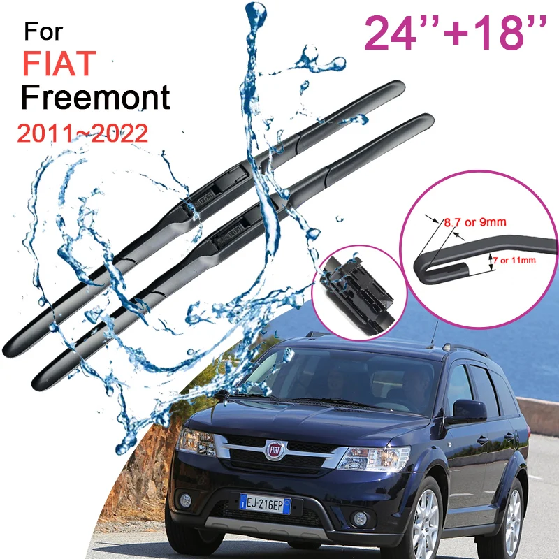 

Щетки стеклоочистителя переднего лобового стекла для FIAT Freemont 2011 2012 2013 2014 ~ 2022, безрамные прочные резиновые аксессуары для снега