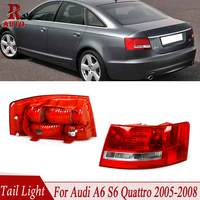 R-AUTO Tail Light Brake Light Car Light Assembly 4F5945096M 4F5945095M Without Bulb For Audi A6 S6 Quattro 2005 2006 2007 2008