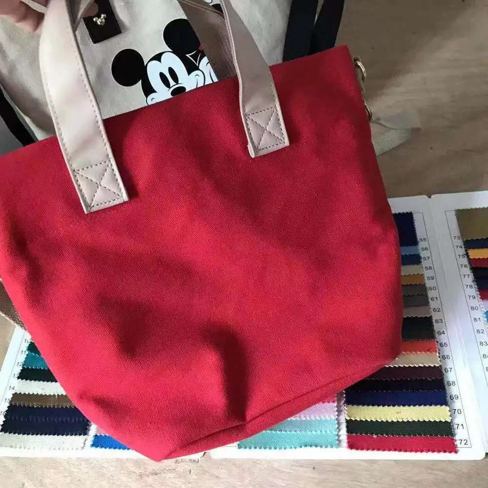 Bolso de hombro tipo bandolera de Disney Mickey Mouse para mujer, complemento de moda con dibujos animados de Minnie, bolsa de gran capacidad para comprar y guardar libros