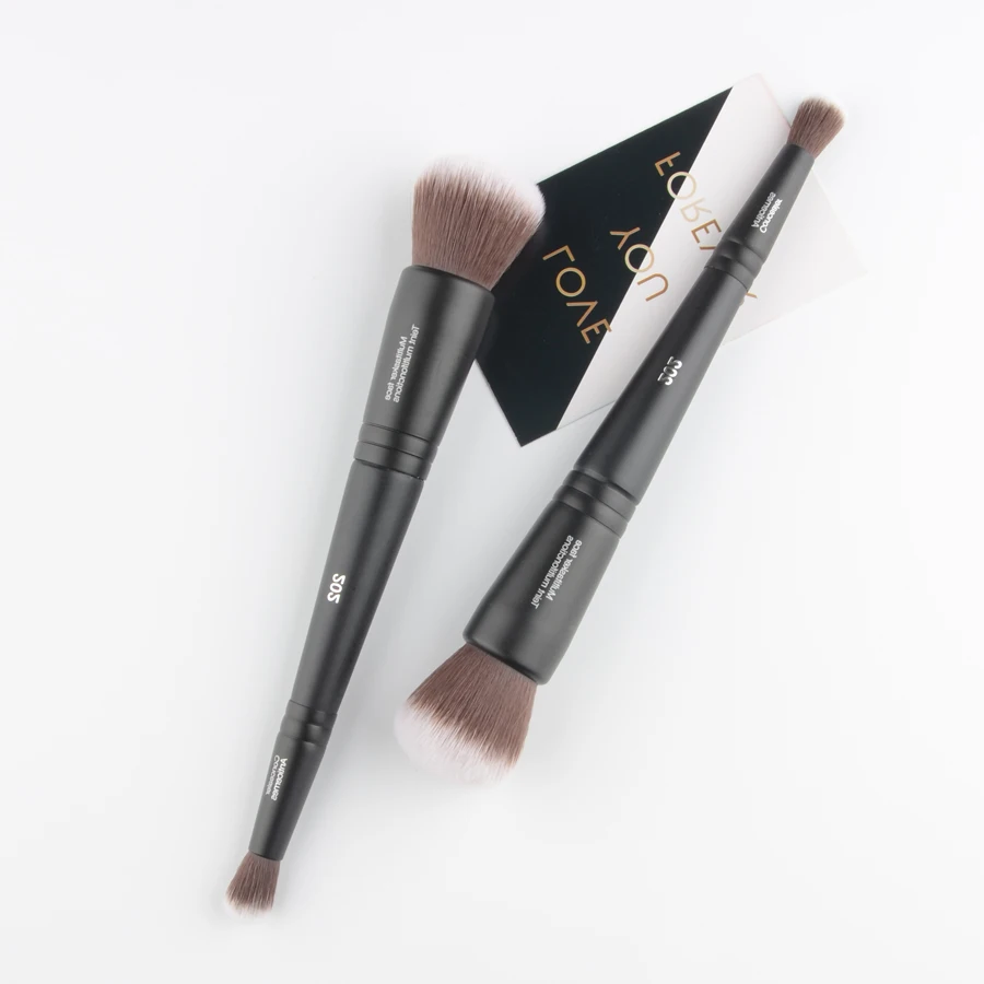 1 piece Double ended multitasker face concealer 202 Foundation Makeup brushes halo dye Make up brush mine powder