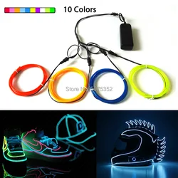 Hot Selling Dance Events Decor 3.2mm EL Wire DIY Glow Rope Tube Cable Costume Decor Flexible LED Strip Neon Light Cable