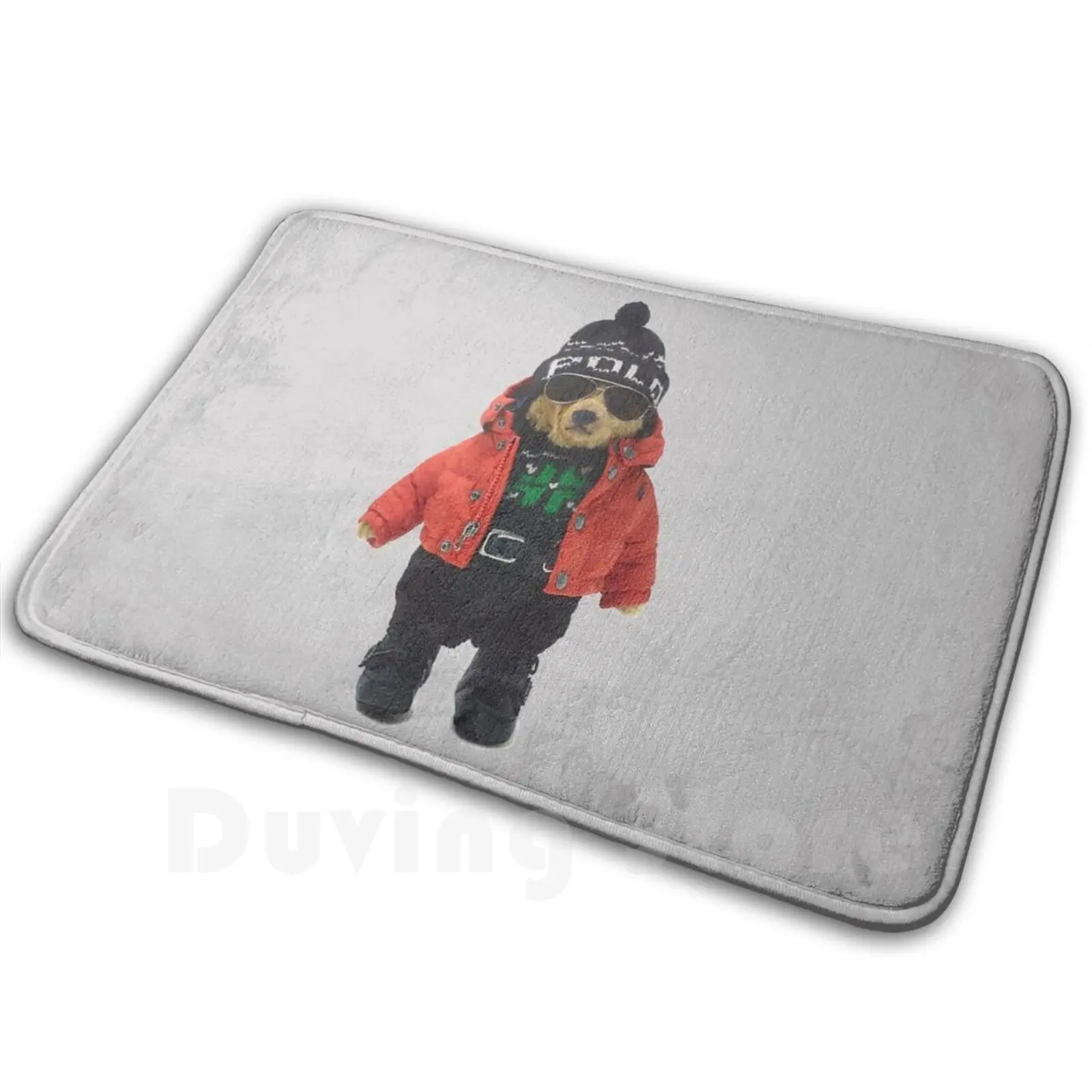 Untitled Soft Non-Slip Mat Rug Carpet Cushion Preppy Smart Teddy Bear Vintage Fashion Fashionable School Hip Hop Blazer