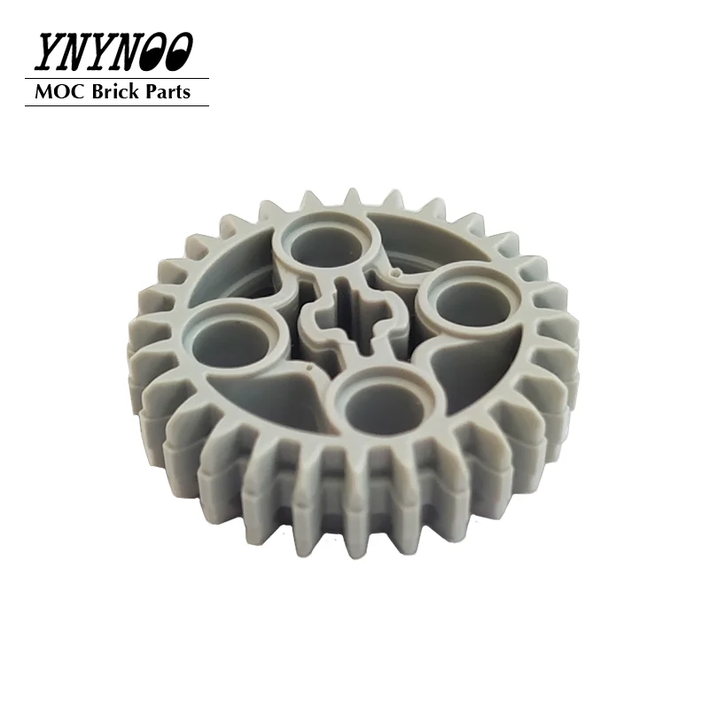 10Pcs/lot High-Tech Gear 28 Tooth Double Bevel MOC Building Blocks Bricks DIY Toys Parts fit for Element 6259270 Technical Gears