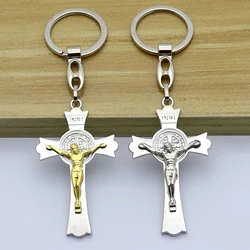 Catholic Christ Jesus Religion Saint Benedict Holy Cross Necklace Jewelry Exquisite Car Keychain Pendant