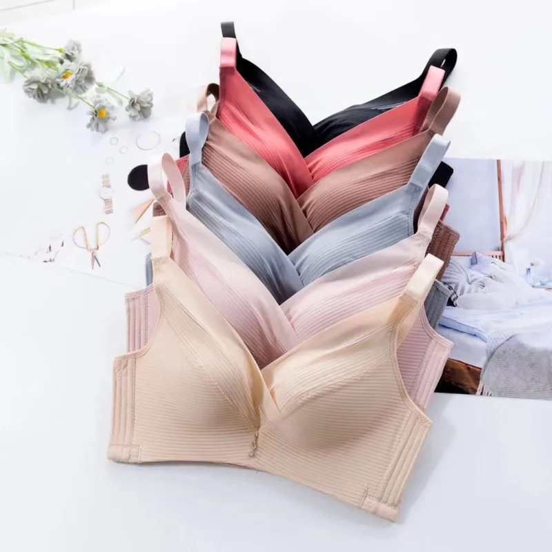 Logirlve Solid Seamless Women Underwear Push Up Bra Breathable Large Size Bras Female Lingerie Sexy Wireless Bras Comfortable bh